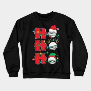 Ho Ho Ho Golf Christmas Gift Crewneck Sweatshirt